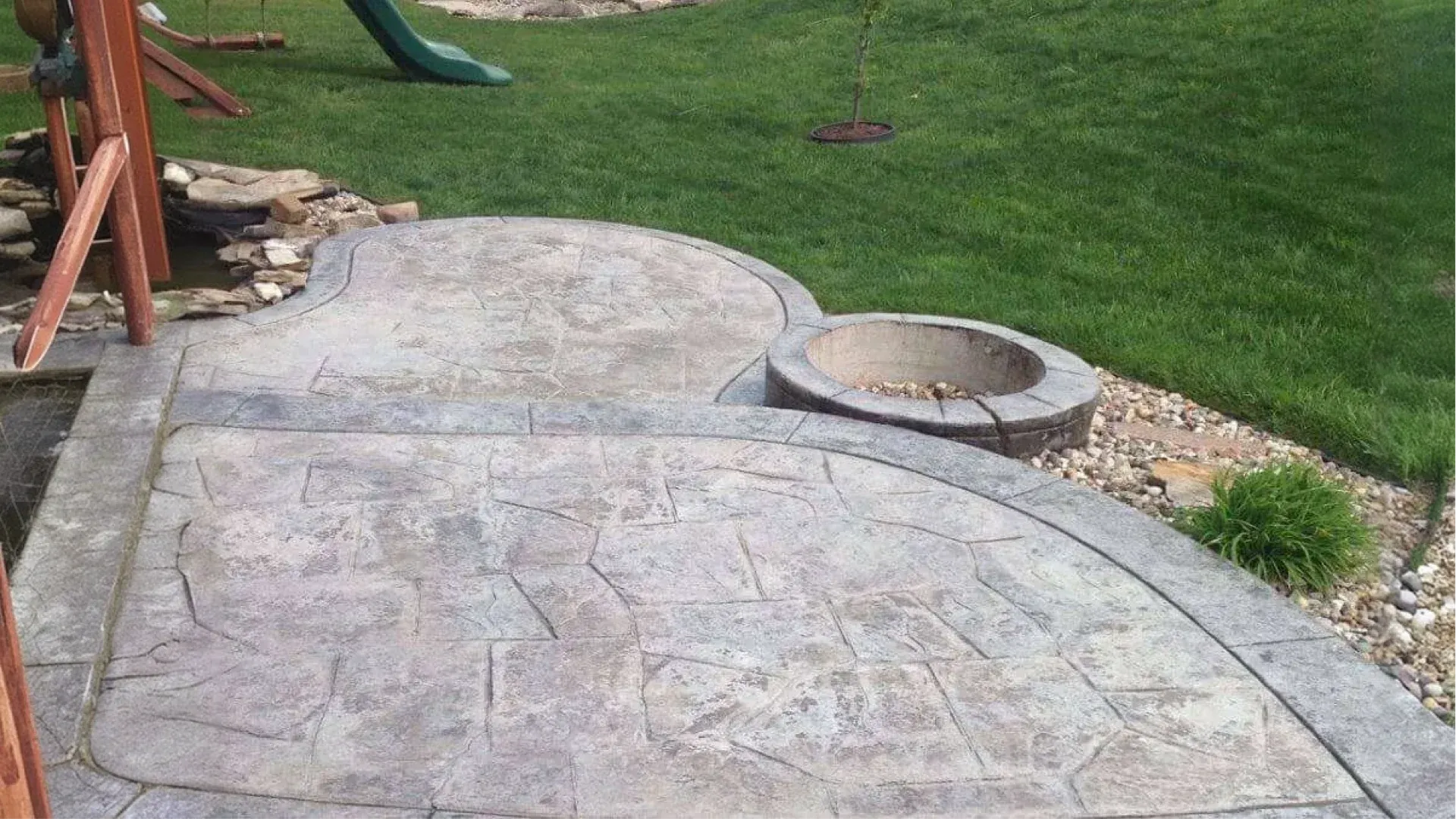 Stamped concrete Florida Patio faded surface Stamped concrete Florida Patio faded surface