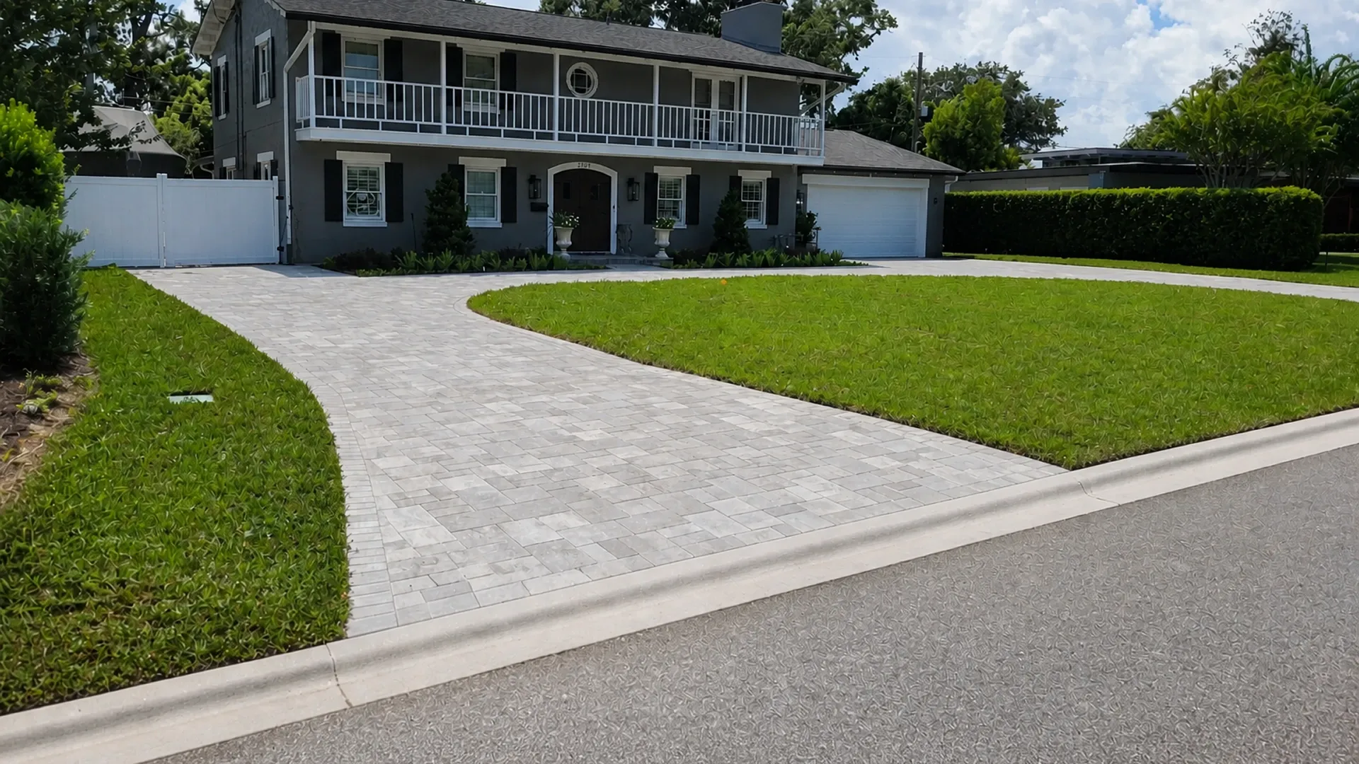 Paver driveway Polk County residential curb appeal Paver driveway Polk County residential curb appeal