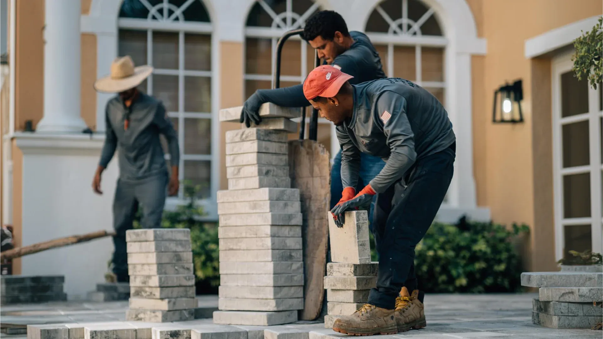 AllBrick Pavers team performing paver installation in Davenport Florida.webp AllBrick Pavers team performing paver installation in Davenport Florida.webp