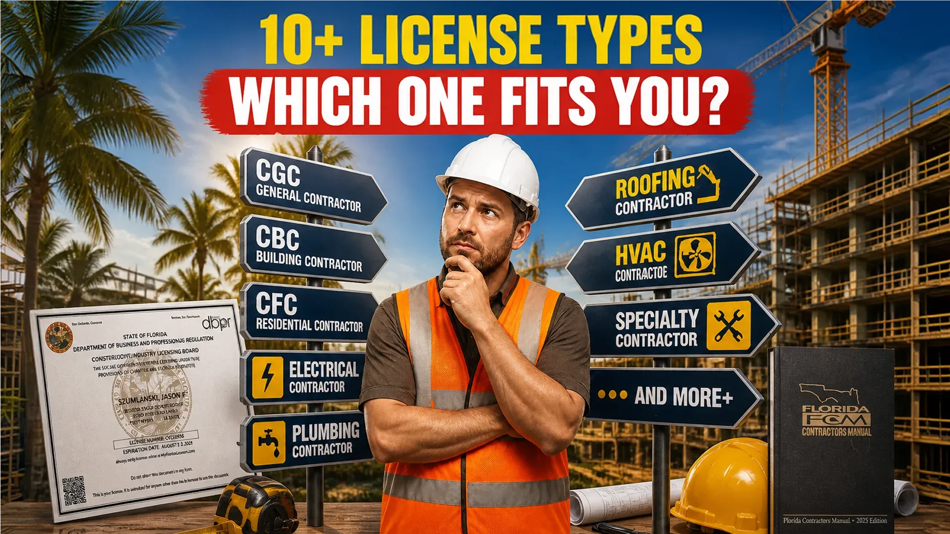 Florida contractor license types Florida contractor license types